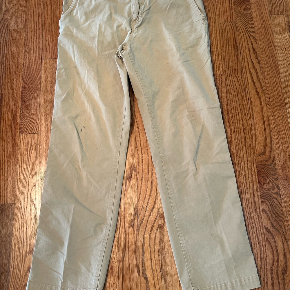 American Eagle Pants, Relaxed Straight Fit Next Level Flex 5-Pocket Tan, 32 X 32